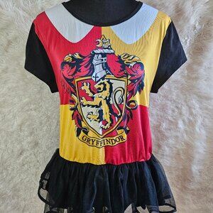 Harry Potter Gryffindor Ravenclaw Cosplay T-Shirt Dress w/ Tutu Girl  Size: 18-2